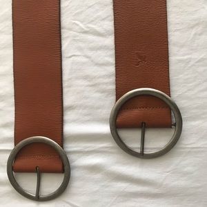 2 leather belt